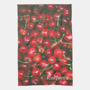 Kersen Rood Fruit Persoonlijk Theedoek
