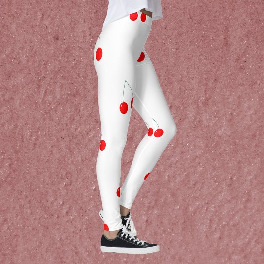 Kersen rood patroon leggings