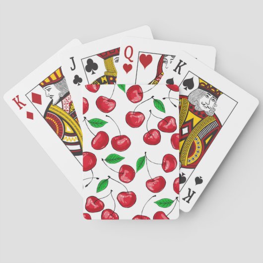 Kersen Speelkaarten (Achterkant)