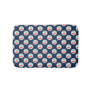 Kersen Stippenpatroon – Retro Fruit Cadeau & Decor Badmat