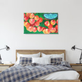 Kersen uit de Cherry CityThe Dalles, OF Canvas Afdruk (Insitu (Slaapkamer))