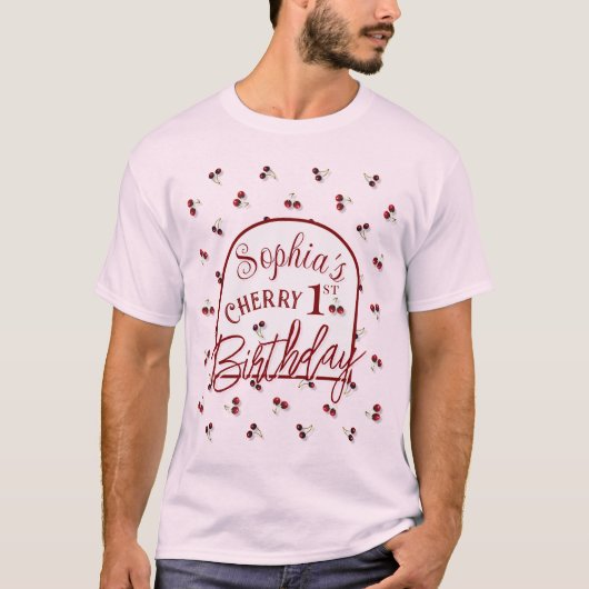 Kersen Verjaardag Theme T-shirt