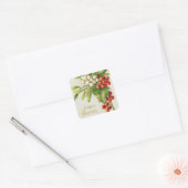  kersen voor kerst voor kerst vierkante sticker (Envelop)