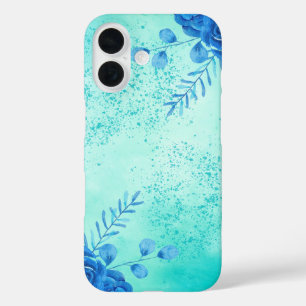 Kersen waterverf bloemen iPhone 16 hoesje
