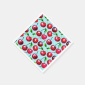 Kersen waterverf servet (Hoek)