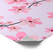 Kersenbloesem 06 Lavendel Poster (Hoek)