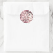 Kersenbloesem 2 ronde sticker (Tas)