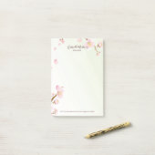 Kersenbloesem achtergrond post-it® notes (Op bureau)