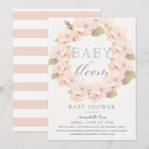 Kersenbloesem Baby in Bloom Meisje Baby Shower Kaart