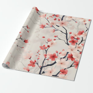 Kersenbloesem bloem cadeaupapier