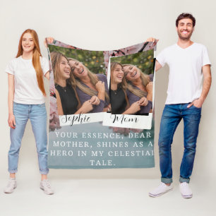 Kersenbloesem bloemen lente gepersonaliseerde mama fleece deken