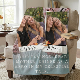 Kersenbloesem bloemen lente gepersonaliseerde moed fleece deken