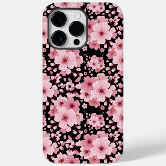 Kersenbloesem bloemenpatroon ontwerp Case-Mate iPhone case (Achterkant)