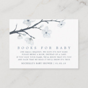 Kersenbloesem Bloemige Baby Shower Boek Verzoek Informatiekaartje