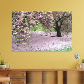 Kersenbloesem boom verpakt canvas (Insitu (Woonkamer))