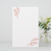 Kersenbloesem boomtak Stationery Briefpapier (Staand voorkant)
