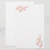 Kersenbloesem boomtak Stationery Briefpapier (Voorkant / Achterkant)