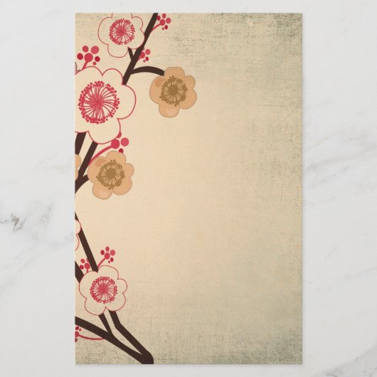  kersenbloesem briefpapier (Voorkant)