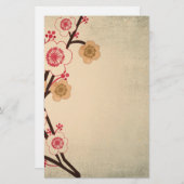  kersenbloesem briefpapier (Voorkant / Achterkant)