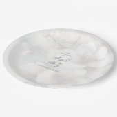 Kersenbloesem bruiloft gepersonaliseerd papier Bor Papieren Bordje (Gekanteld)