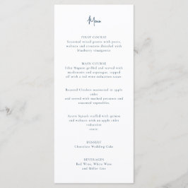 Kersenbloesem bruiloft menu