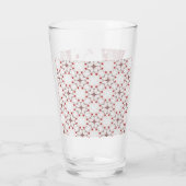 kersenbloesem bruiloft rood glas (Achterkant)