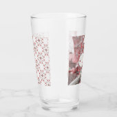 kersenbloesem bruiloft rood glas (Rechts)