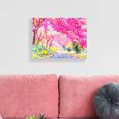 Kersenbloesem Canvas Afdruk (Insitu (Woonkamer))