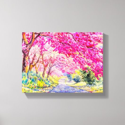 Kersenbloesem Canvas Afdruk (Voorkant)