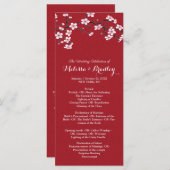 Kersenbloesem ceremonie Programma (Voorkant / Achterkant)