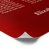 Kersenbloesem Chinese bruiloft zitgrafiek Poster (Hoek)