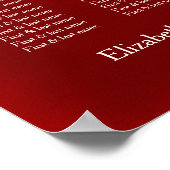 Kersenbloesem Chinese bruiloft zitgrafiek Poster (Hoek)