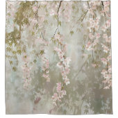 Kersenbloesem en bamboe douchegordijn (Voorkant)