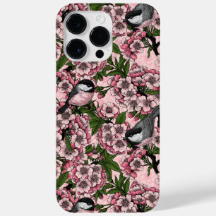 Kersenbloesem en kikkervisjes op roze Case-Mate iPhone 14 pro max hoesje