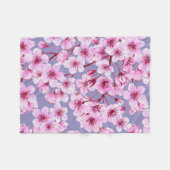 Kersenbloesem Fleece Deken (Voorkant (Horizontaal))