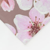 Kersenbloesem Fleece Deken (Hoek)