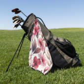 Kersenbloesem Golfhanddoek (Groen)
