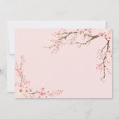 Kersenbloesem Huwelijk Bedankt (Achterkant)