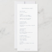 Kersenbloesem japandi bruiloft programma (Achterkant)