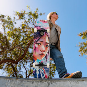 Kersenbloesem Japans Meisje Skateboard