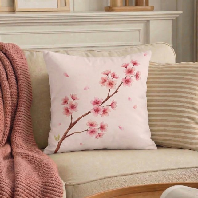 Kersenbloesem Japanse Sakura Worpkussen Kussen (Creator heeft geüpload)