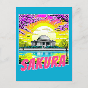 Kersenbloesem Jefferson Memorial  Briefkaart