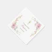 Kersenbloesem katholiek doopsel servet (Hoek)