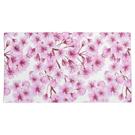 Kersenbloesem Kussensloop (Voorkant-Rechts)