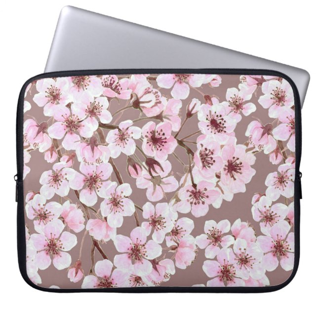 Kersenbloesem Laptop Sleeve (Voorkant)