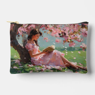 Kersenbloesem Lezend Meisje Pouch Etui