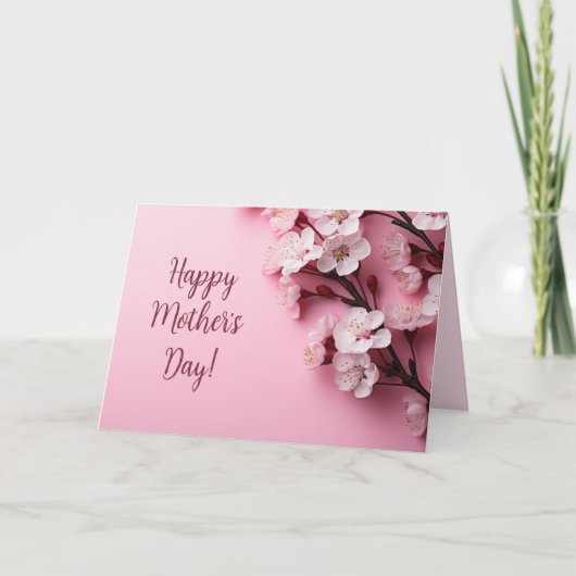 Kersenbloesem Moederdag Feestdagen Kaart (Voorkant)