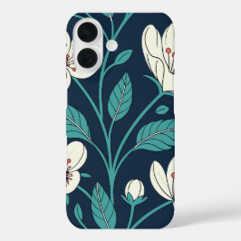 Kersenbloesem Naadloos Patroon – Elegant iPhone 16 Hoesje