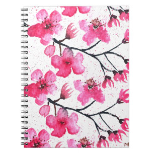 Kersenbloesem Natuur Sakura Floral Japans Notitieboek