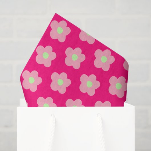Kersenbloesem op roze tissuepapier (Cadeauzakje)